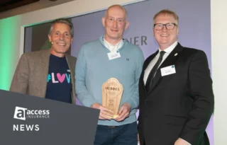 Founder of the Year Winner with Access CEO