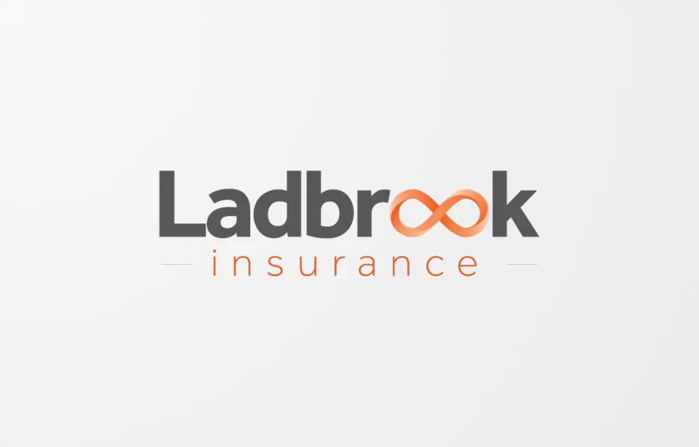 Ladbrook Insurance logo featuring the company name and an infinity symbol.